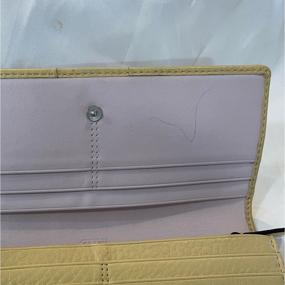 COACH Julia Op Art Butter Yellow Tote with Matching Wallet & Dust Bag - Picture 12 of 13